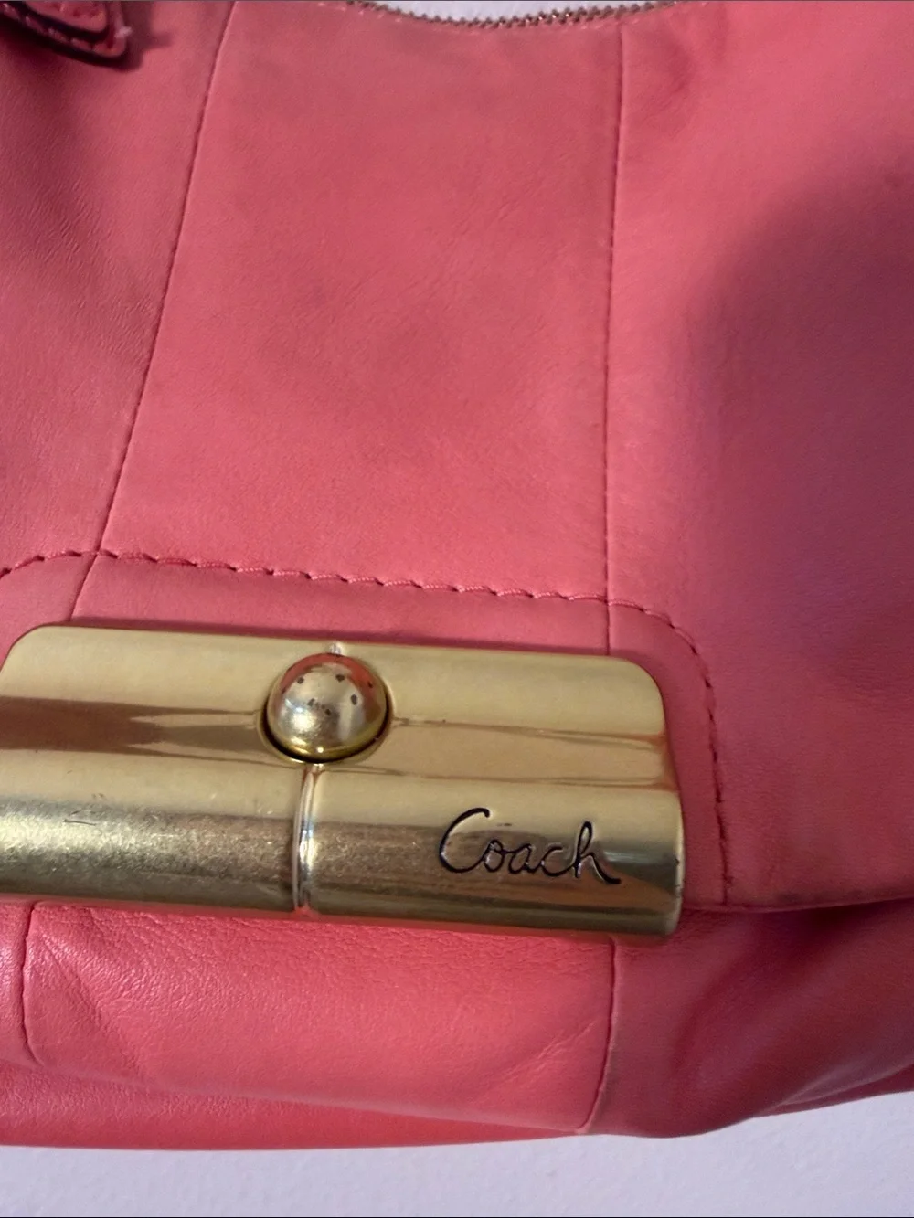 Coach 16808 Kristen Hobo Shoulder Bag Purse in Peony Pink